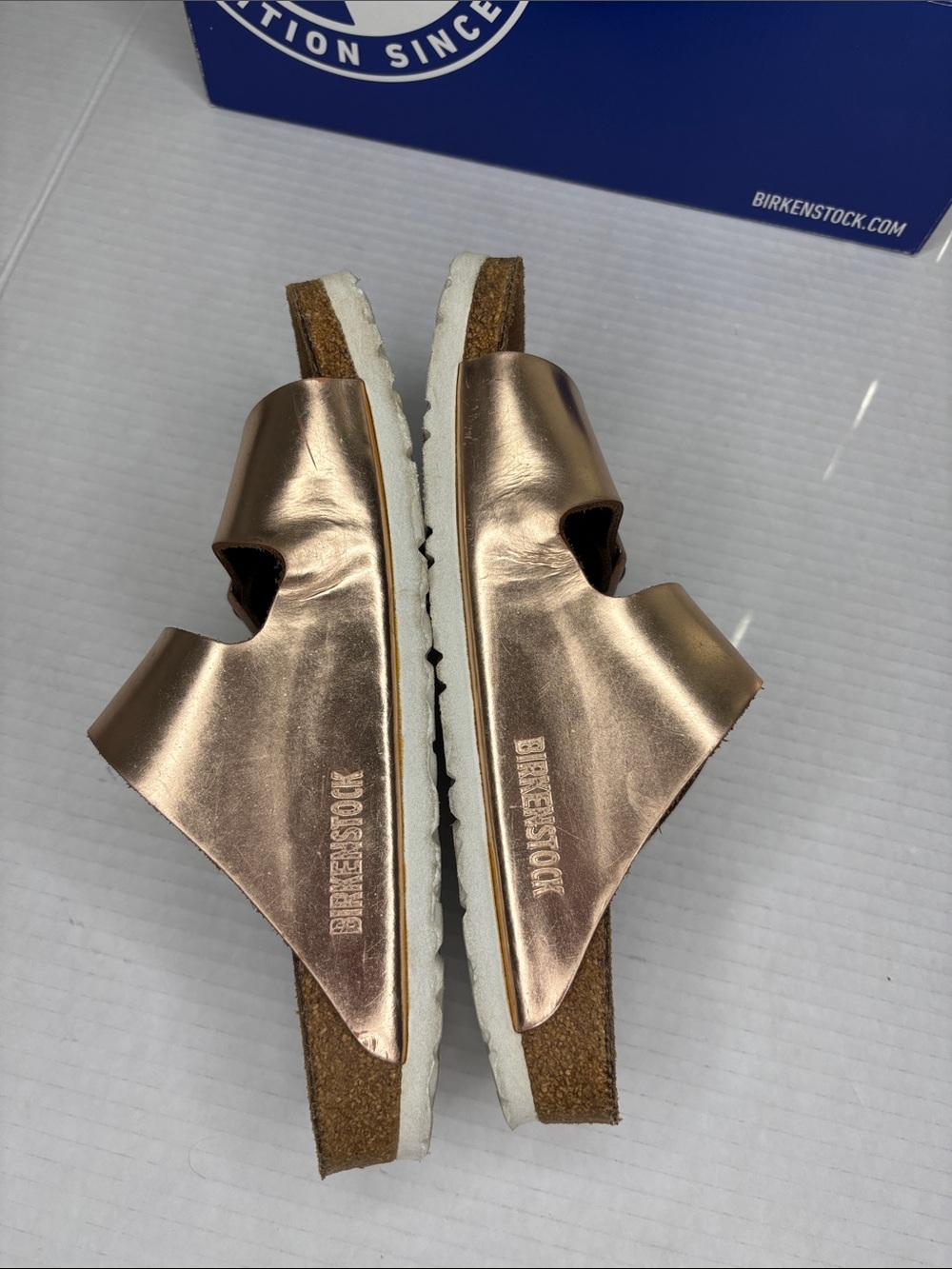 Birkenstock Arizona sandals, metallic copper, size 37 - Picture 3 of 11